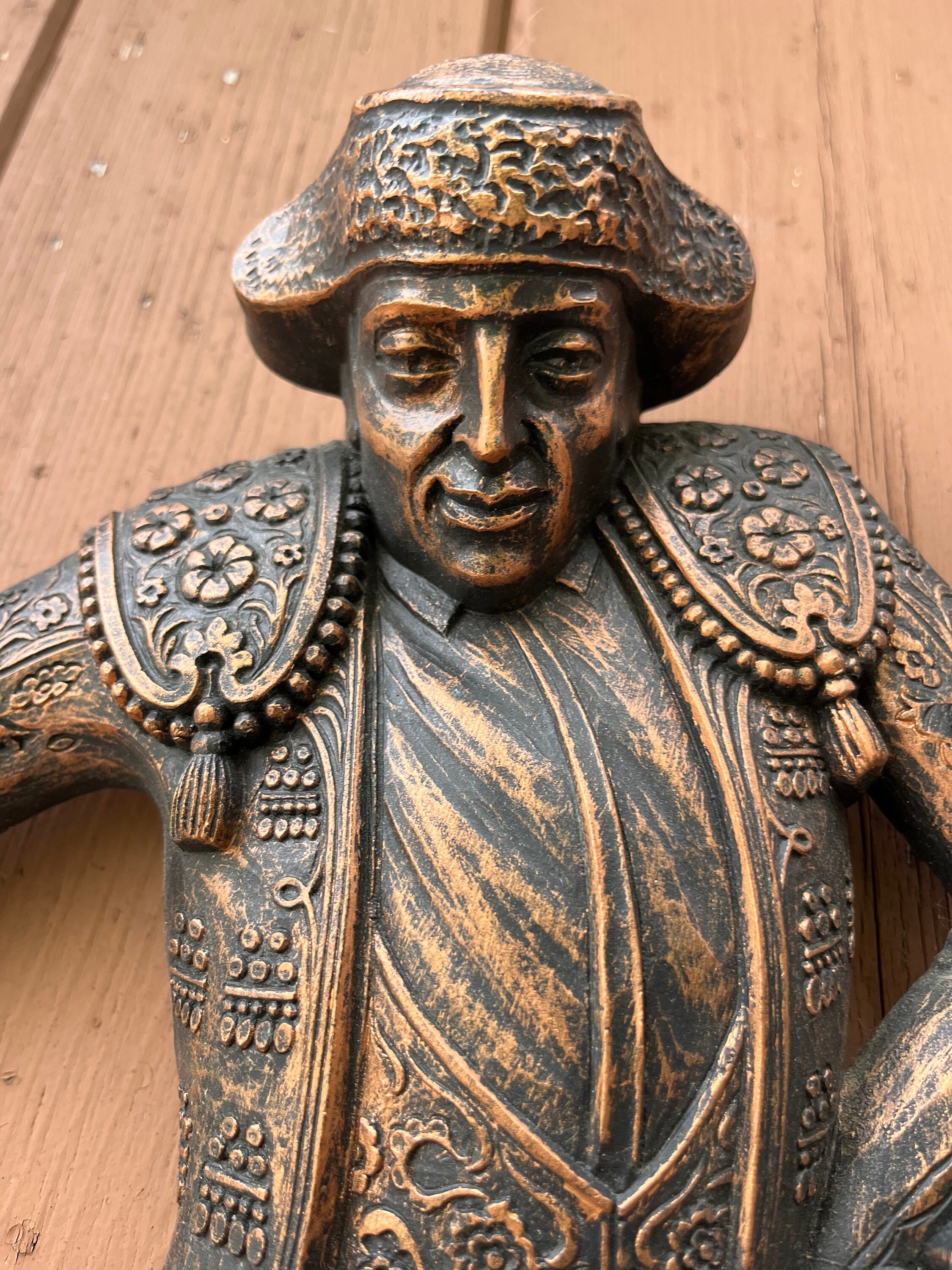 Vintage Coppercraft Bullfighter Wall Plaque: Retro Spanish Decor
