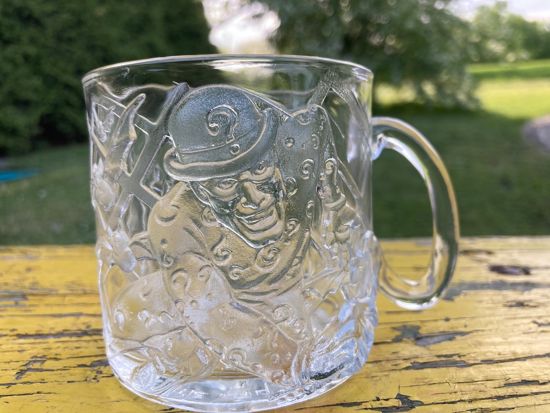 Mug Mcdonalds, Batman Forever, Promo, Glassware, Vintage, Collectible,  France, Mugs, 3D,, the Riddler, Clear Mug - Etsy
