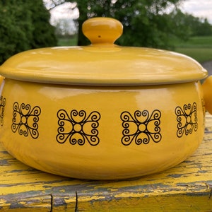 Fondue Pot, Cheese Pot, Japan, MCM, Vintage Lidded, Oven Proof, Mid Century Modern