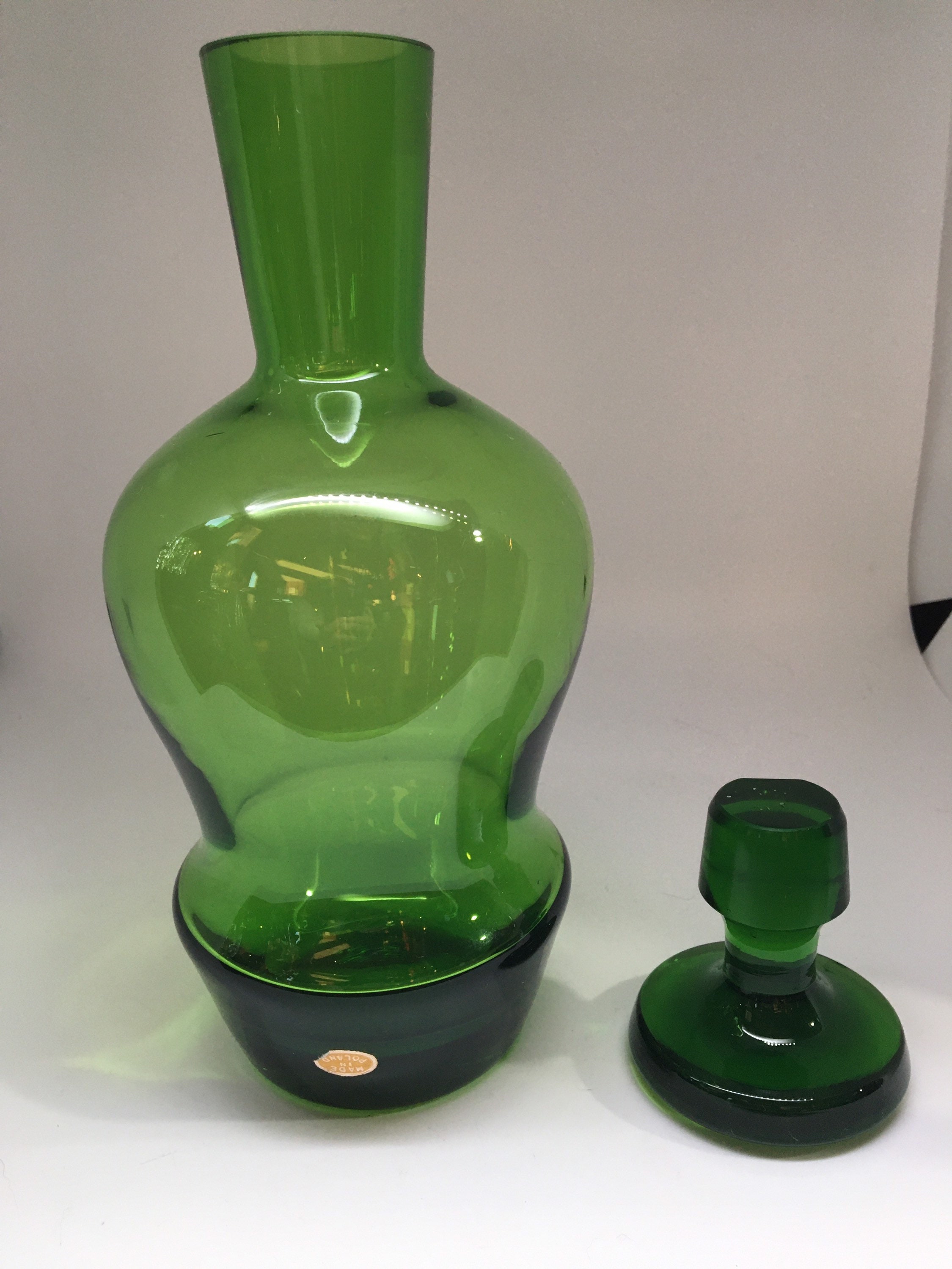 Poland Decanter Set Whiskey Decanter Crystal Vintage Krosno Etsy