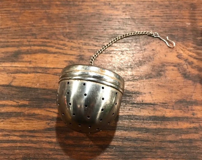 Vintage Acorn Tea Infuser HK Hong Kong With Chain Etsy