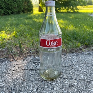 Coca Cola Glass Coke Bottle 1.5L Canada Vintage Collector Item Collectible Soda 1970’s