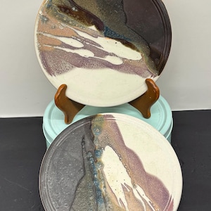 Vintage Topf Untersetzer 2er Set Studio Keramik handbemalte Ton Untersetzer Hot Pot Stand Hot Plate