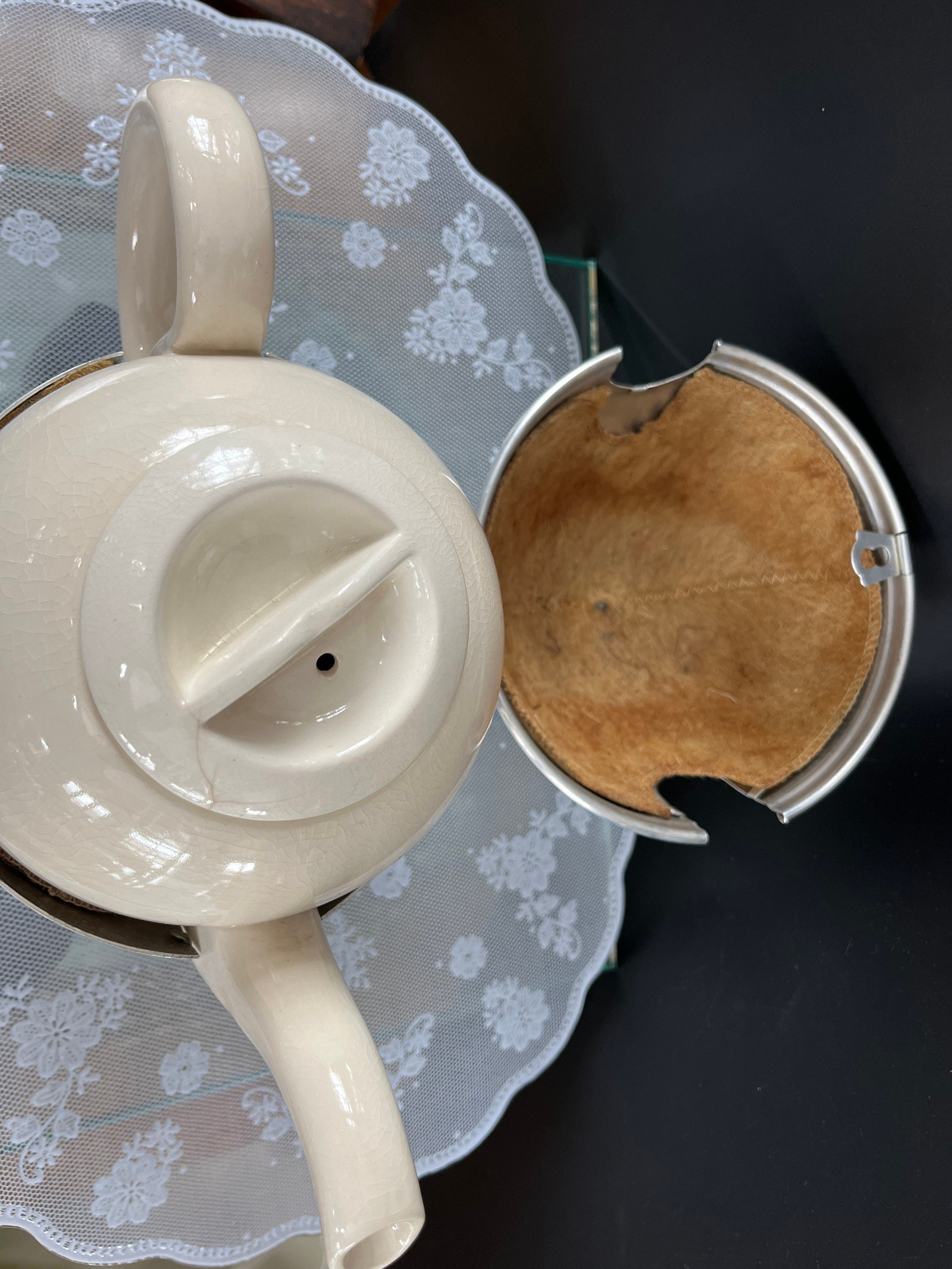 Teapot ART DECO 1930s Everhot Chrome Insulated Teapot Etsy Canada