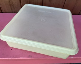 Vintage Tupperware 290 Fiambre Keeper Blanco Opaco 13 x 8 -  México