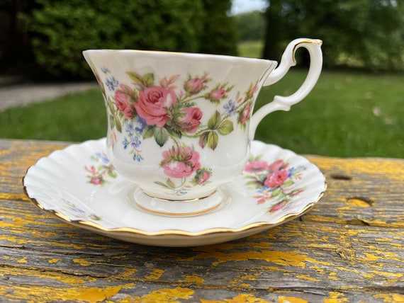 Royal albert bone china moss rose cheap