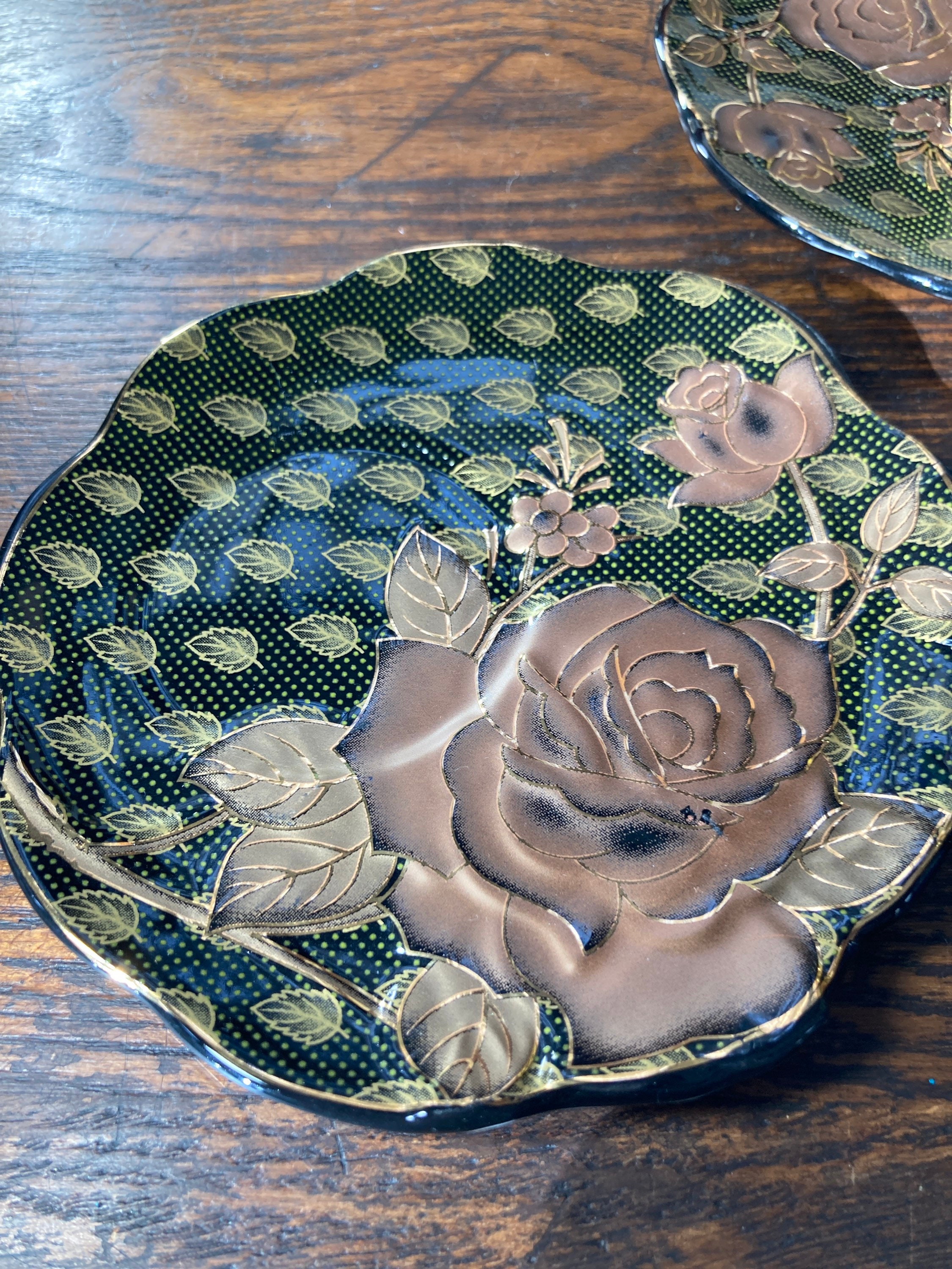 Vintage Unique Royal Albert Tea Cup and Saucer With Green