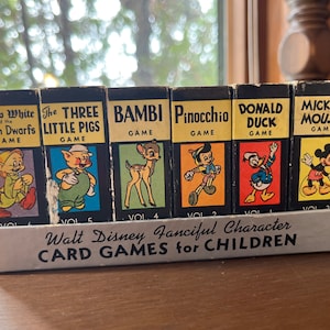 1947 MICKEY MOUSE Library of Games - Complete Set of 6 | eBay