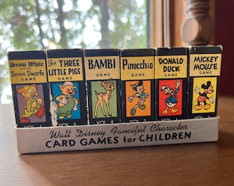 Disney - 未使用 80年代 ビンテージ ディズニーカードゲーム