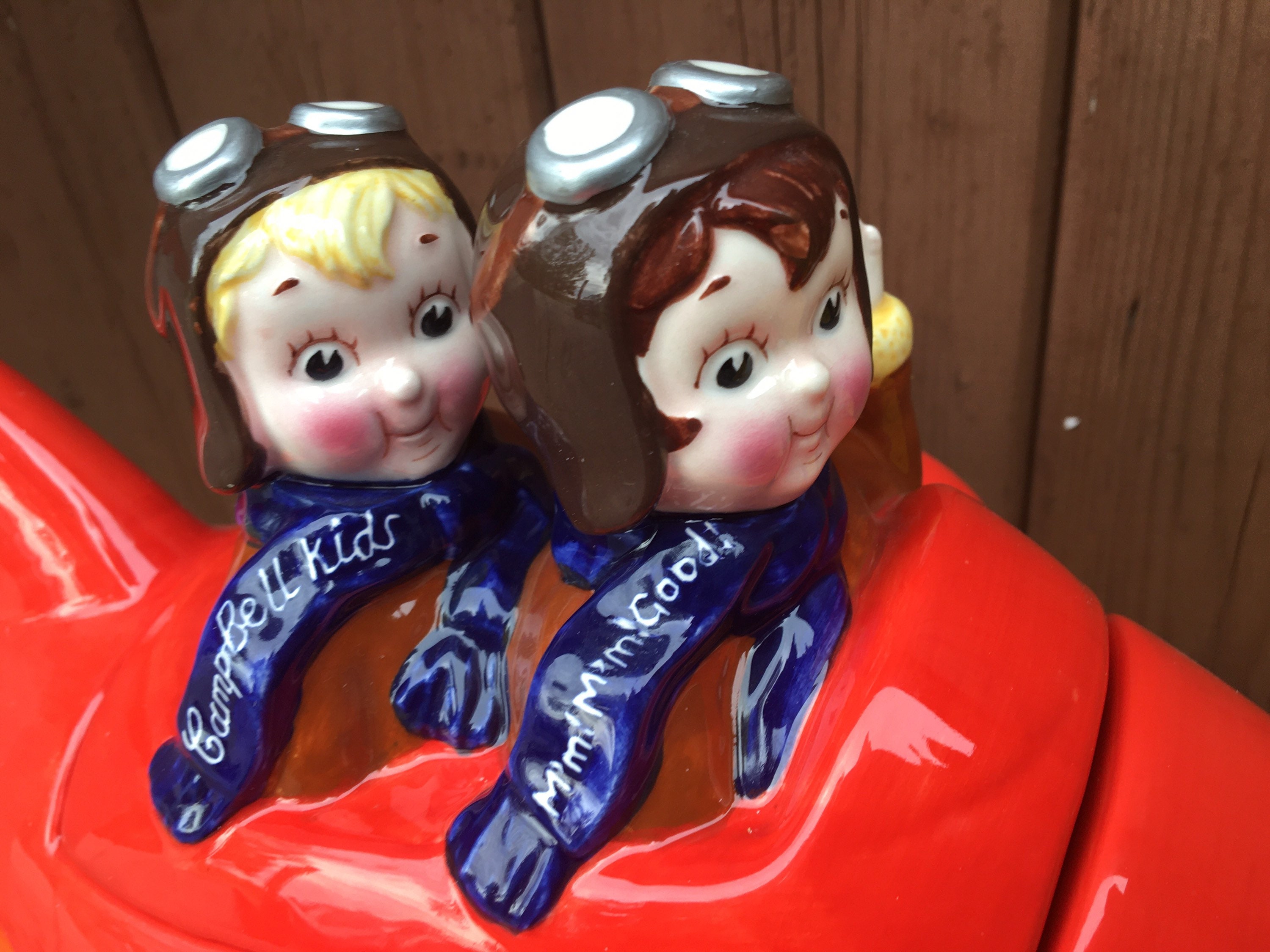 CAMPBELLS Soup Kids Airplane COOKIE JAR Aiming High Etsy