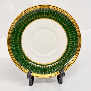 Spode China - Green Royal Windsor Y8078 Soup Bowl Plate Underplate