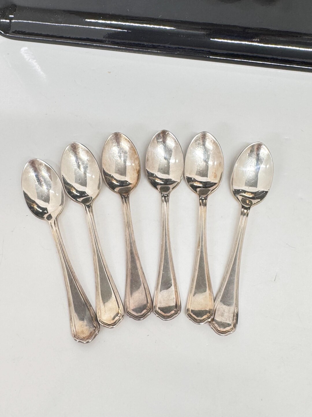 Coffee Tea Spoons, Mcglashan Clarke Vintage Antique Early 1900s