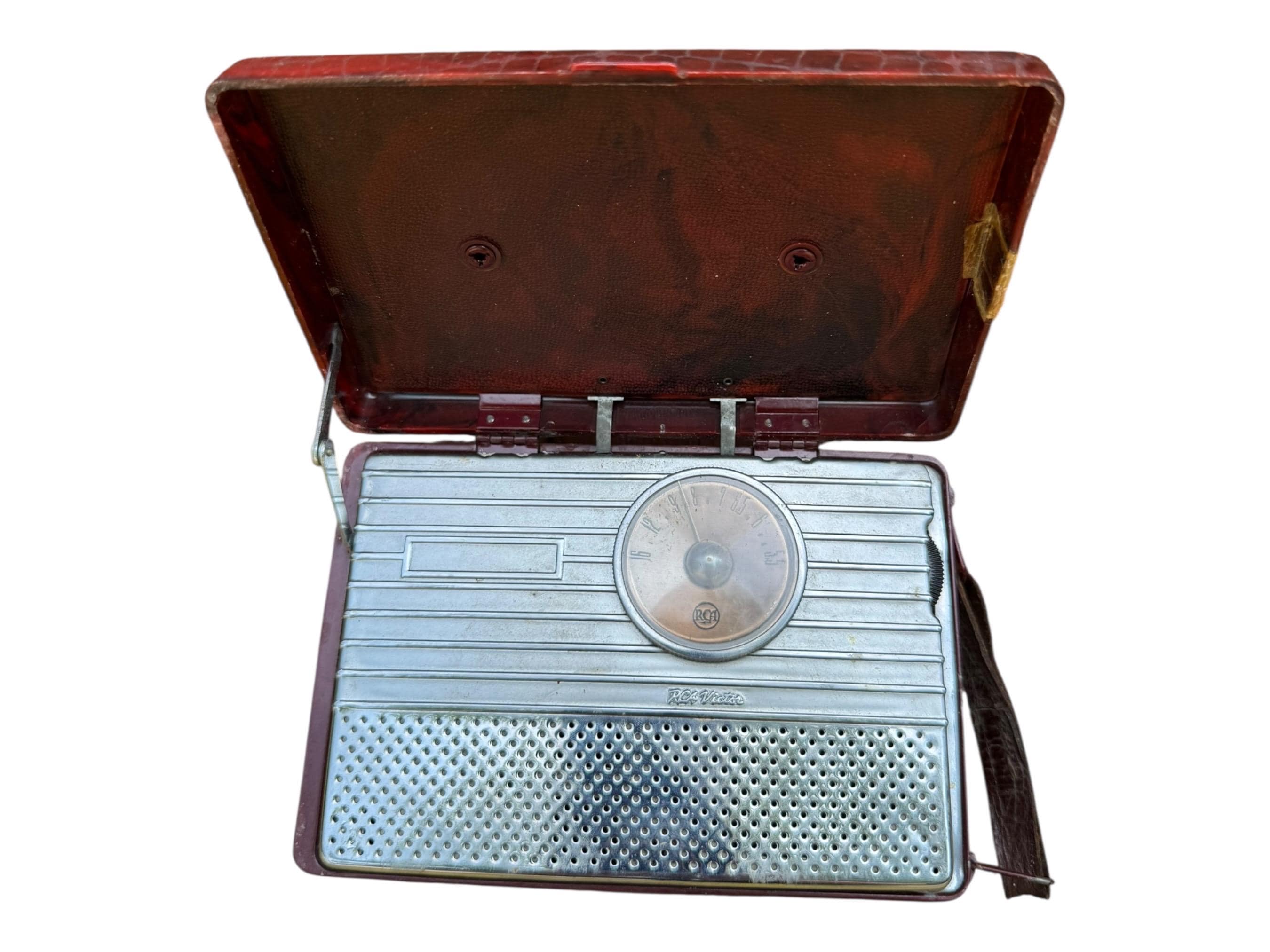 Vintage RCA Victor Nipper Radio: 1940s Alligator Case, Model 54B3