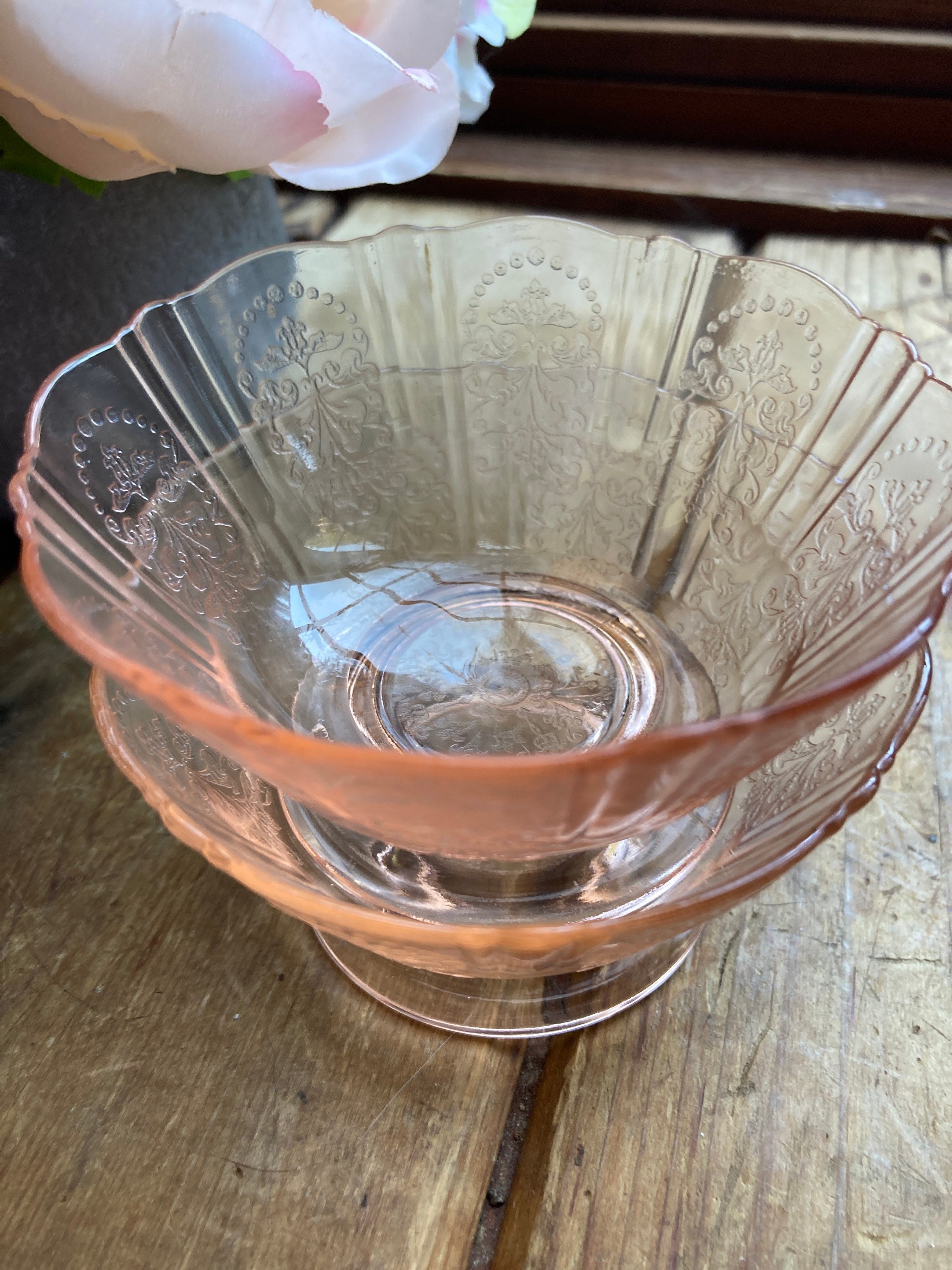 American Sweetheart Pink Sherbet Mac Beth Evans Glass Company