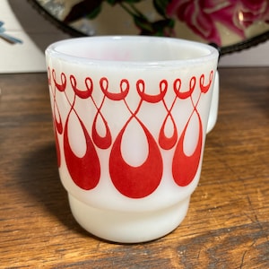 Mug, Milk Glass, Oven Proof,  Vintage, Country kitchen, Coffee, Anchor Hocking, Atomic, Fire King, Cup