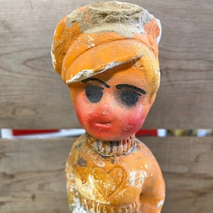 Boy Carnival Circus Prize, Chalk, Collectible, Vintage, Kewpie,  Antique, Statue, Figurine, Chalkware