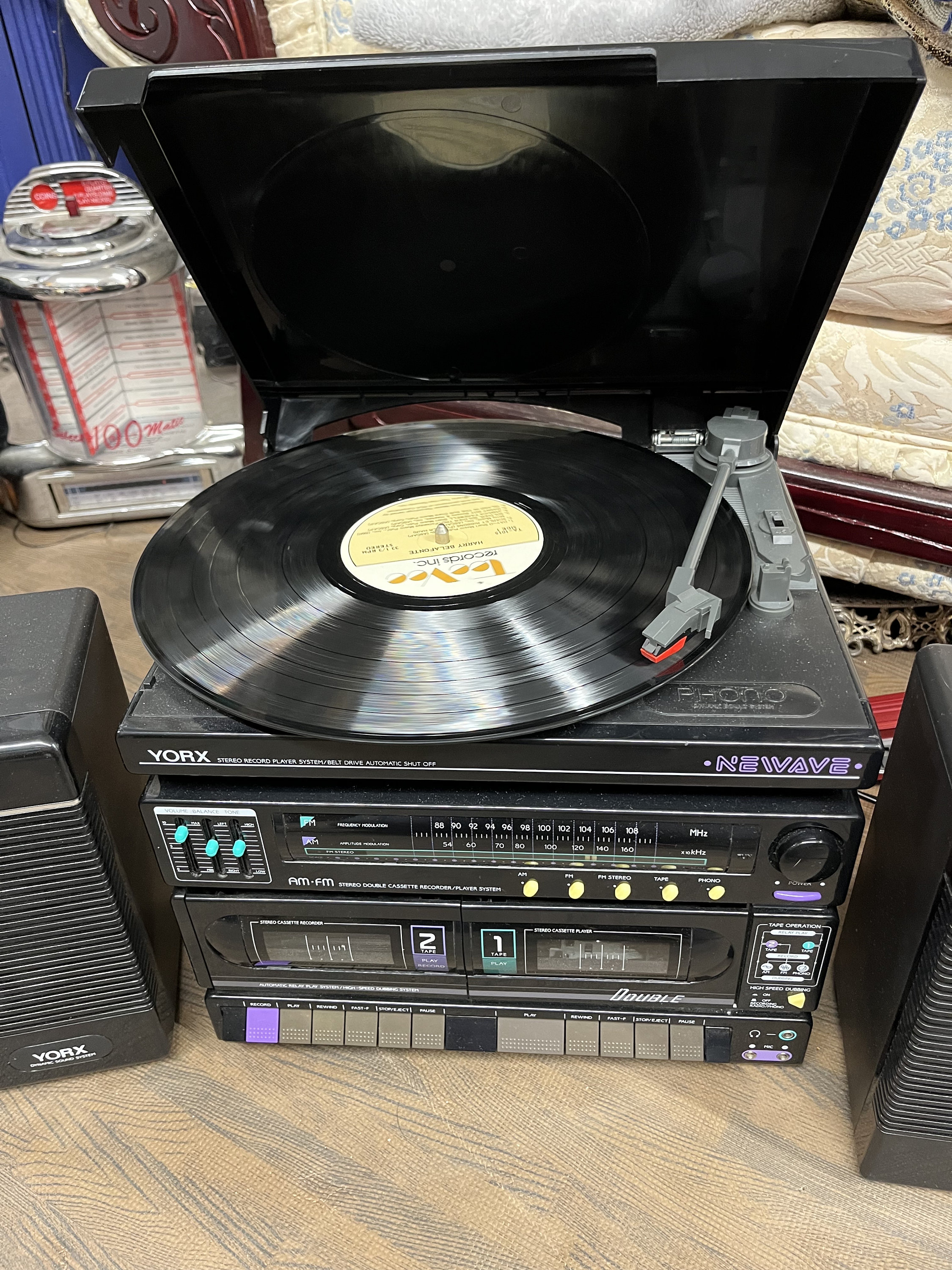 Yorx Newave Compact Stereo Record Player Model FM2100UA Dual