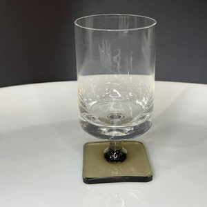Glass Rosenthal Studio Linie Georg Jensen Water Wine Cordial Square Base Vintage Replacement