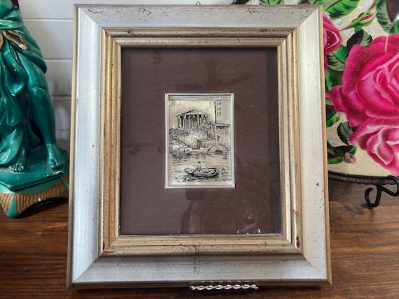 Diffusione Arte Framed Silver 800 Sheet Handcrafted Art