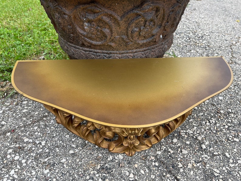 Wall Shelf Turner Wall Accessory Gold Hollywood Regency Etsy