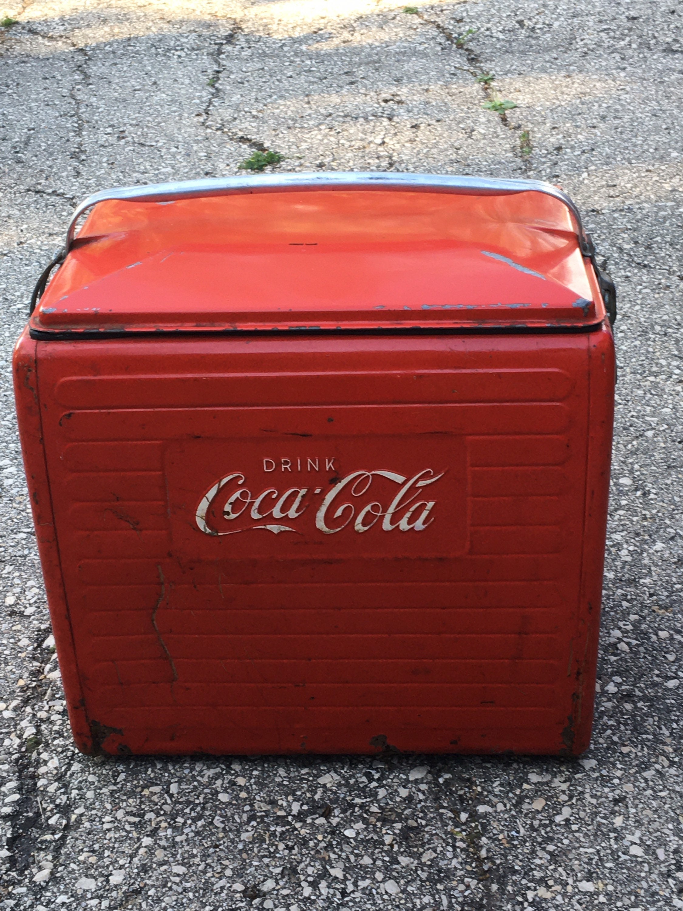 Coke Coca Cola Bottle Cooler Metal Soda Pop Cooler Etsy Canada