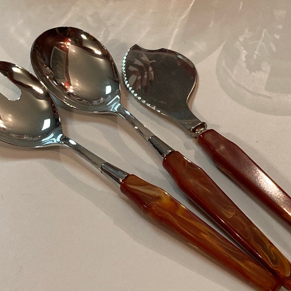 Bakélite Salad Servers Etsy