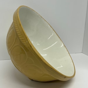 13” Bowl, TG Green Mixing Bowl, Mixing Bowl, traditional English, Vintage, Stoneware, Bakers, Farmhouse Cane Bowls Antique