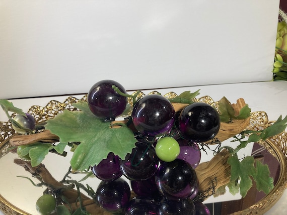 Vintage Lucite Grape Cluster: Royal Purple Kitchen Decor - Etsy