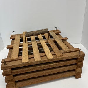 Egg crate Primitive vintage wood hand made country farmhouse decor