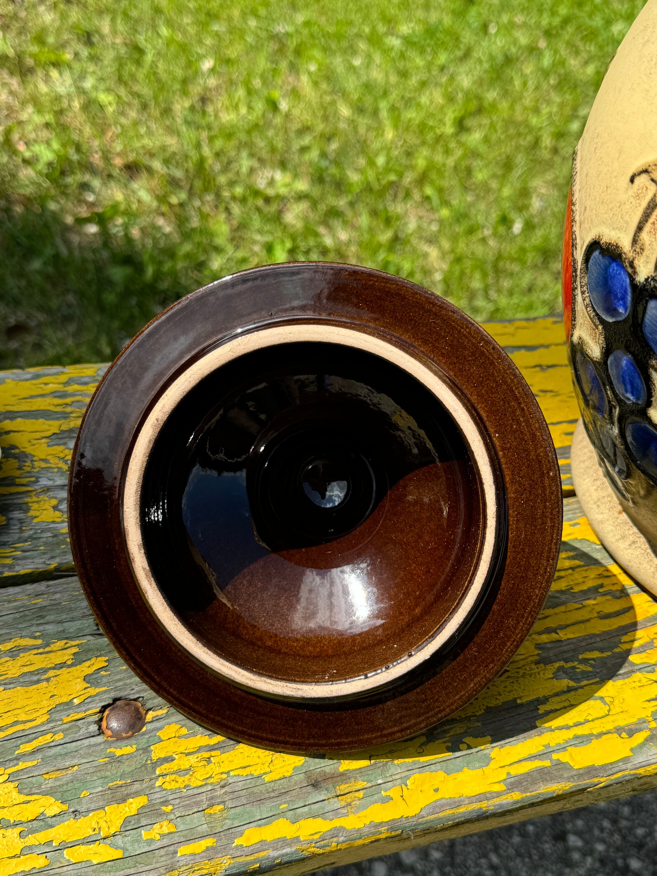 Vintage Scheurich Keramik Rum Pot: West Germany Stoneware Cider