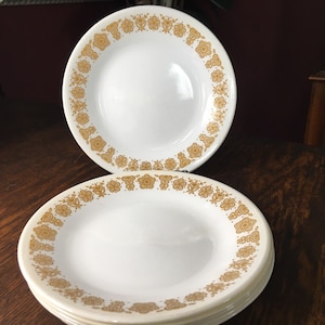 Corelle Corningware Butterfly 1970’s Golden Butterfly Side Plate Butter Plate Vintage Flower