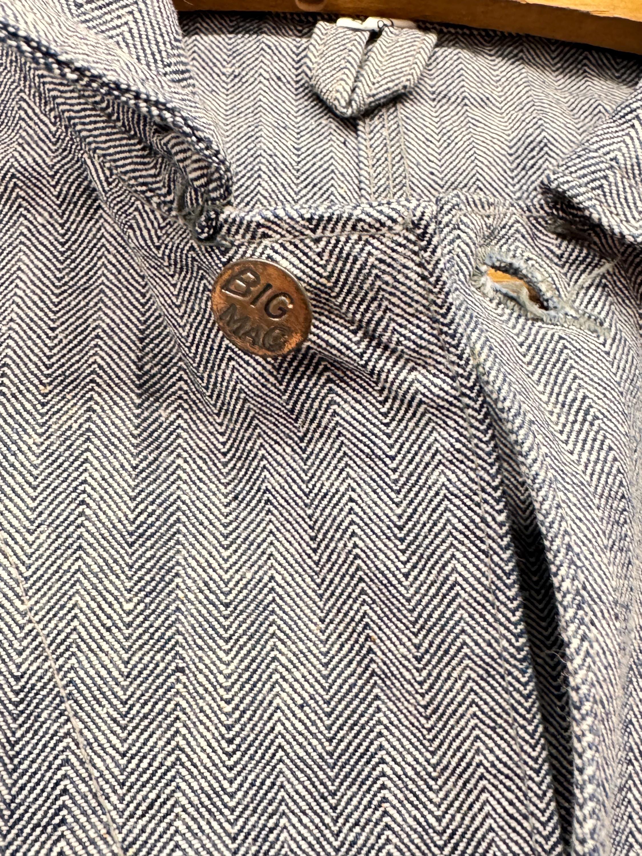 Vintage Big Mac Coveralls: JC Penney's NOS Sanforized Herringbone