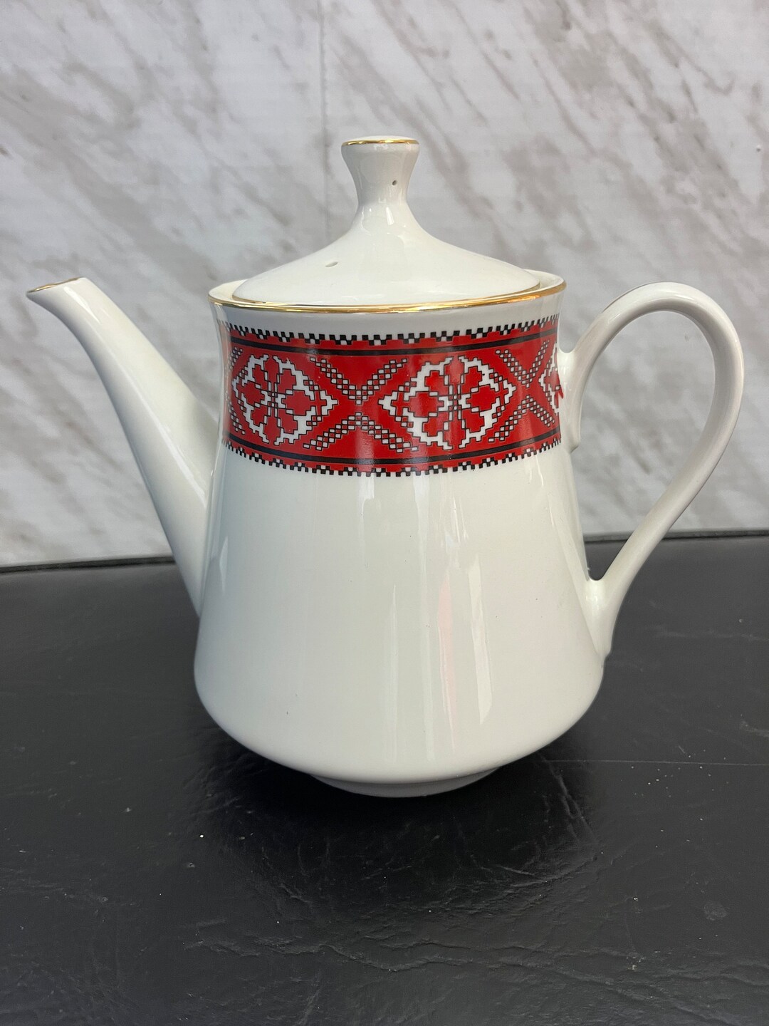 Meito Tableware Ukrainian Pattern Tea Pot Coffee Pot Japan Design by ...