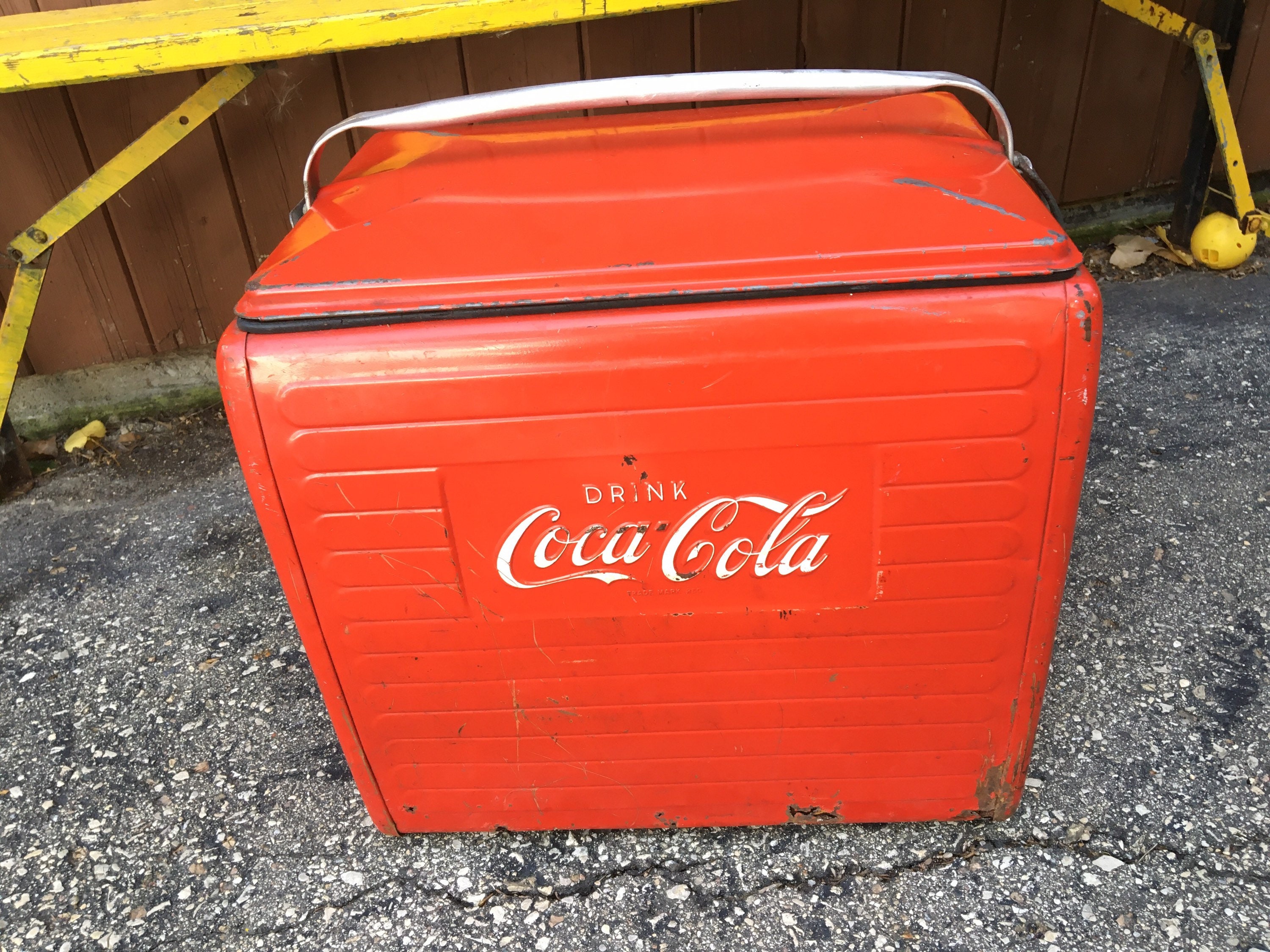Coke Coca Cola Bottle Cooler Metal Soda Pop Cooler Etsy Canada
