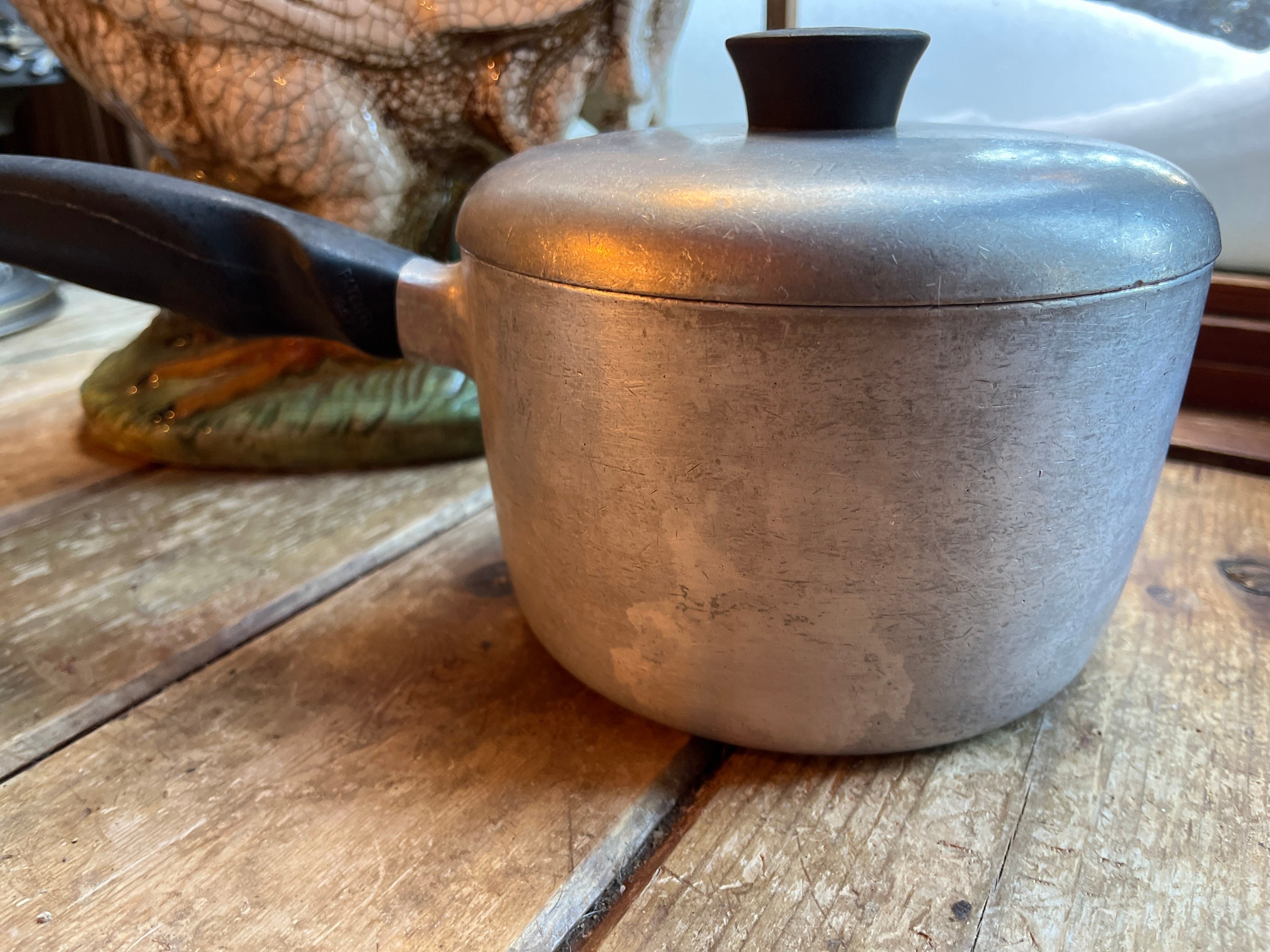 Stock Pot, Wear-ever, Aluminum, Cookware, Retro Kitchen, Lid