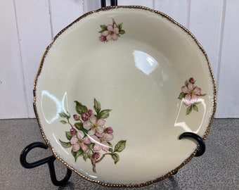 Ciotola Royal Swan, Blossomtime, Blossom Time Bowl Bone China Antique Staffordshire England 22KT Gold Zuppa Insalata Ciotola