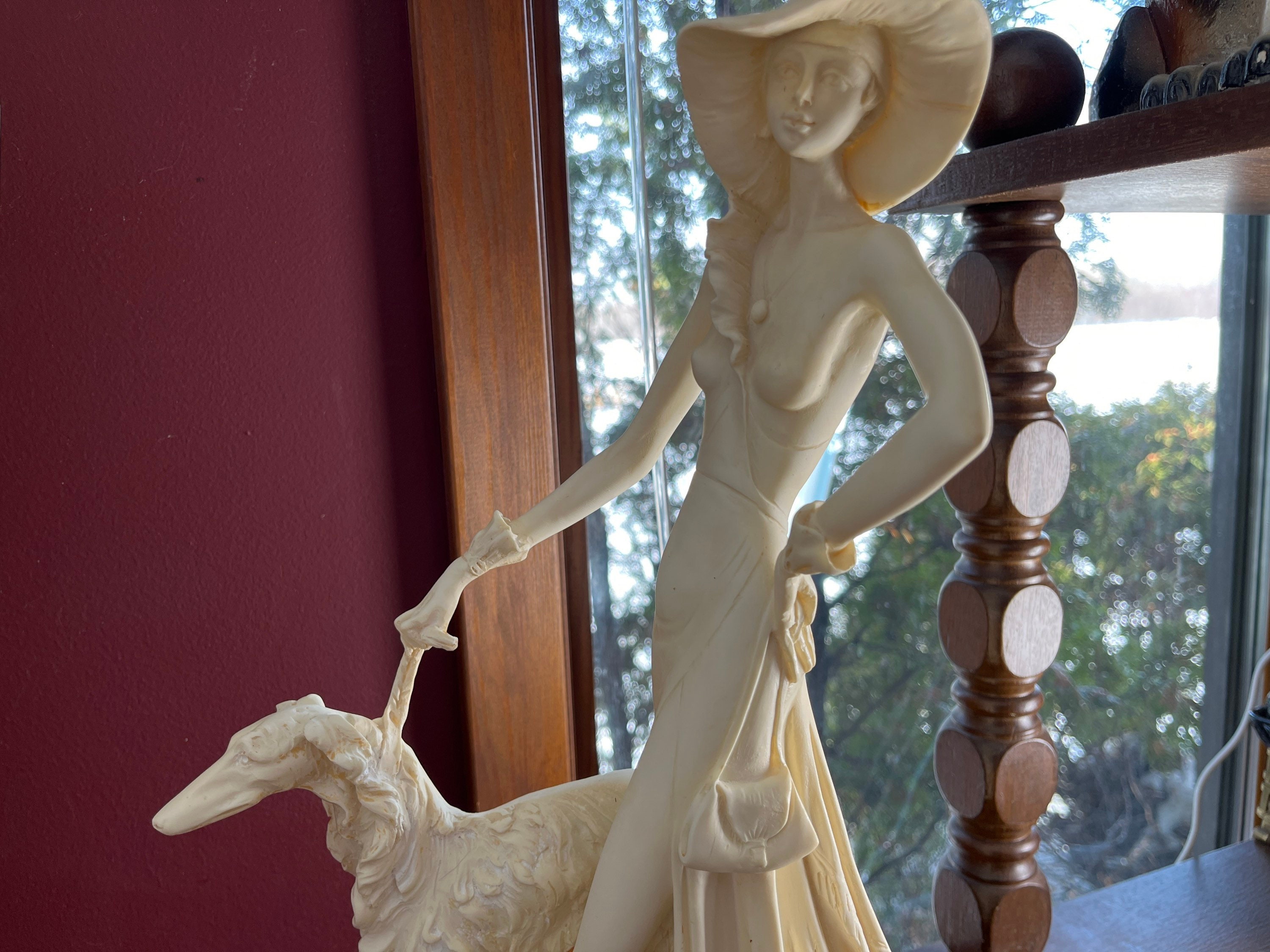 イタリア彫刻　A.Santini イタリア彫刻 A SANTINI CLASSIC FIGURE ITALY サンティーニ 三
