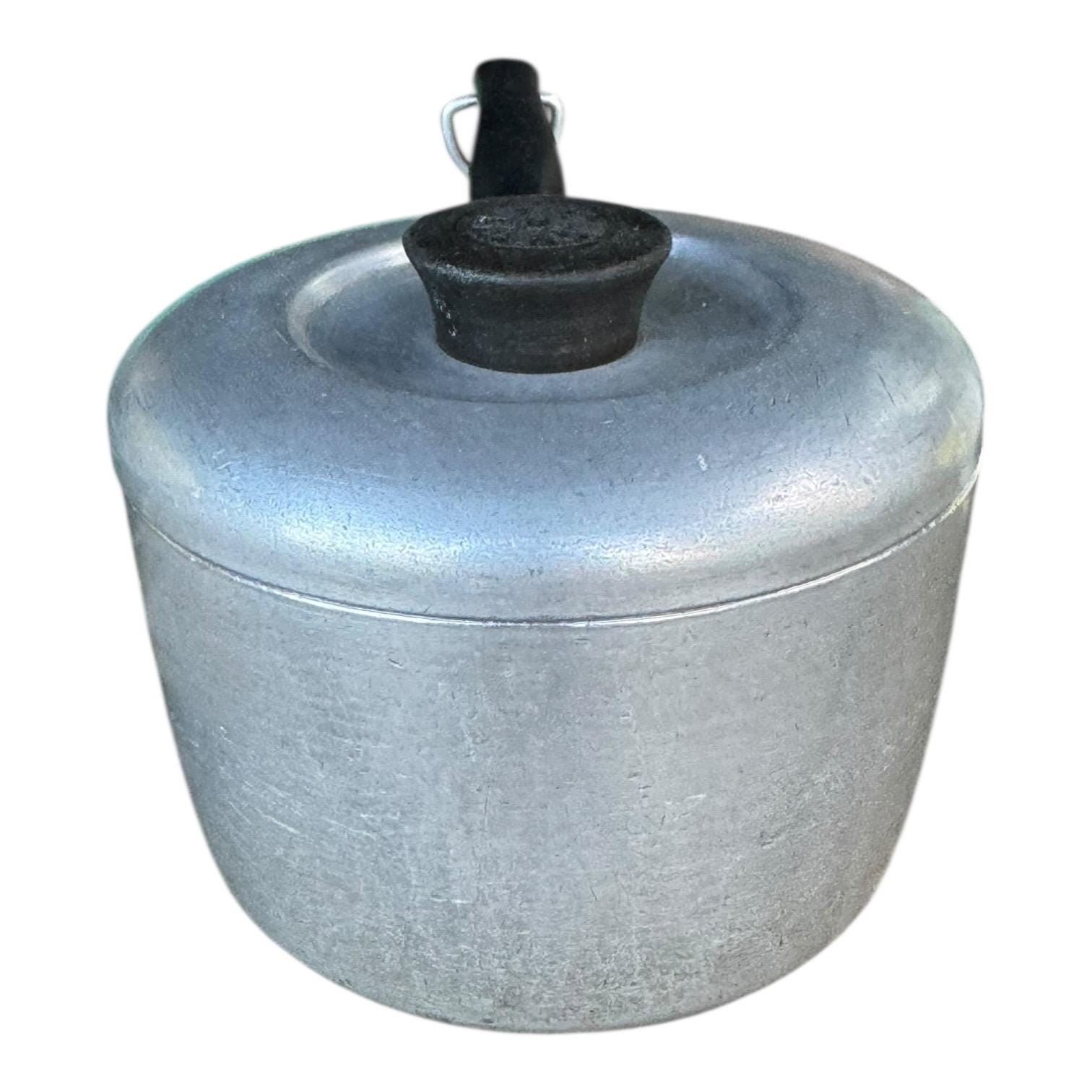 アメリカンアンティーク　everwear アルミニウム　鍋　シャビー Pot, Wear-ever, Aluminum, Cookware, Retro Kitchen, Lid, Vintage