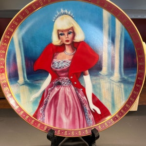 Vintage 1963 Barbie &quot;Sophisticated Lady&quot; Danbury Mint Decorative Plate