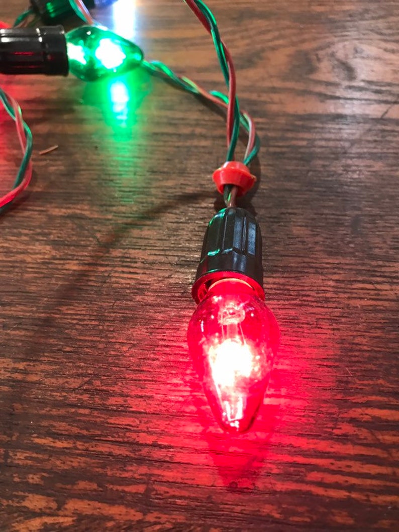 1940s Noma Christmas Lights Set of 7 Lights Set Working Etsy Canada