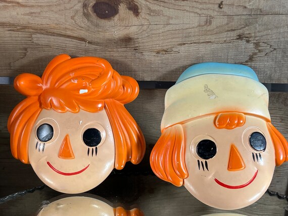 Vintage Raggedy Ann and Andy Wall Plaques - Set of 2 - Etsy