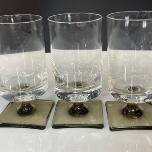 Glasses Rosenthal Studio Linie Georg Jensen Water Cordial Square Base Vintage