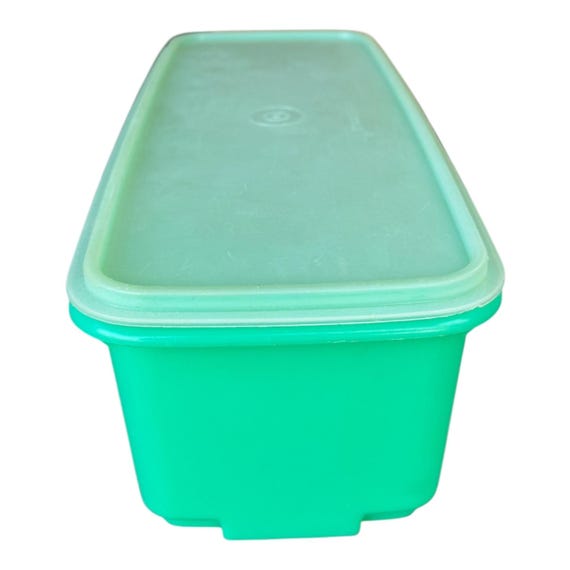 Vintage Tupperware Celery Keeper: Jade Green Food Storage