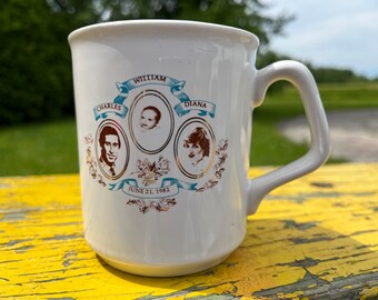 ヴィンテージ ウィリアム王子誕生マグカップ：チャールズ皇太子と