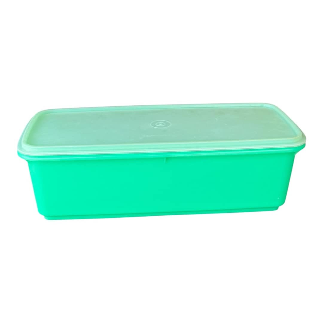 Vintage Tupperware Celery Keeper: Jade Green Food Storage