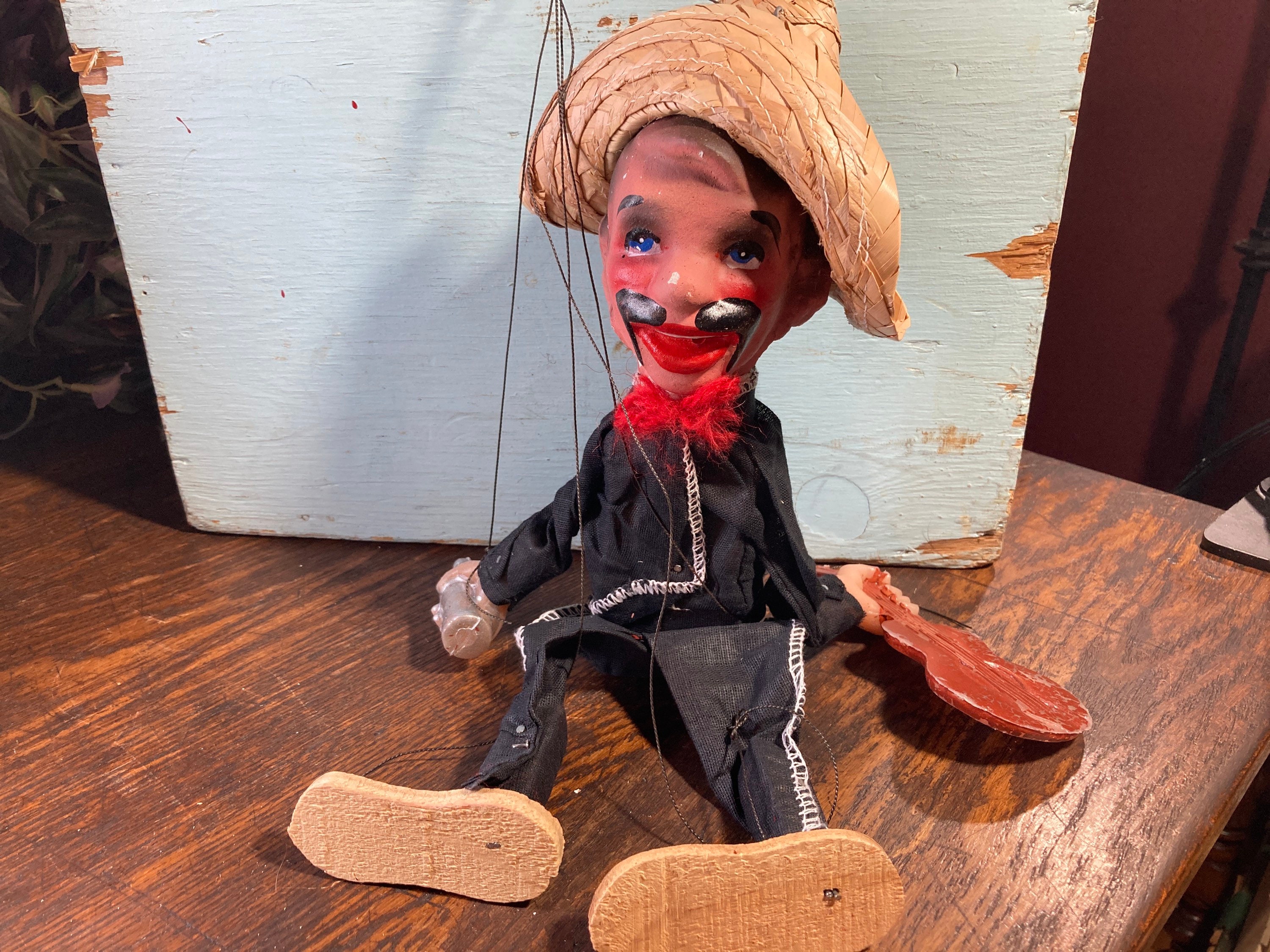 Man Guitar 12 Mexico Puppet Strings Etsy