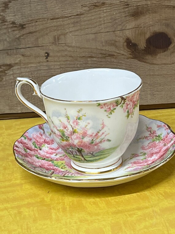 食器  ALBER Blossom Time Royal Albert BLOSSOM TIME Bone China Tea Cup and Saucer - Made in