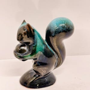 Squirrel, Canada Art, Ceramic Glaze Sculpture, Blue Mountain Pottery  Figurine, MCM, Mini Collectible Knick Knack Animal