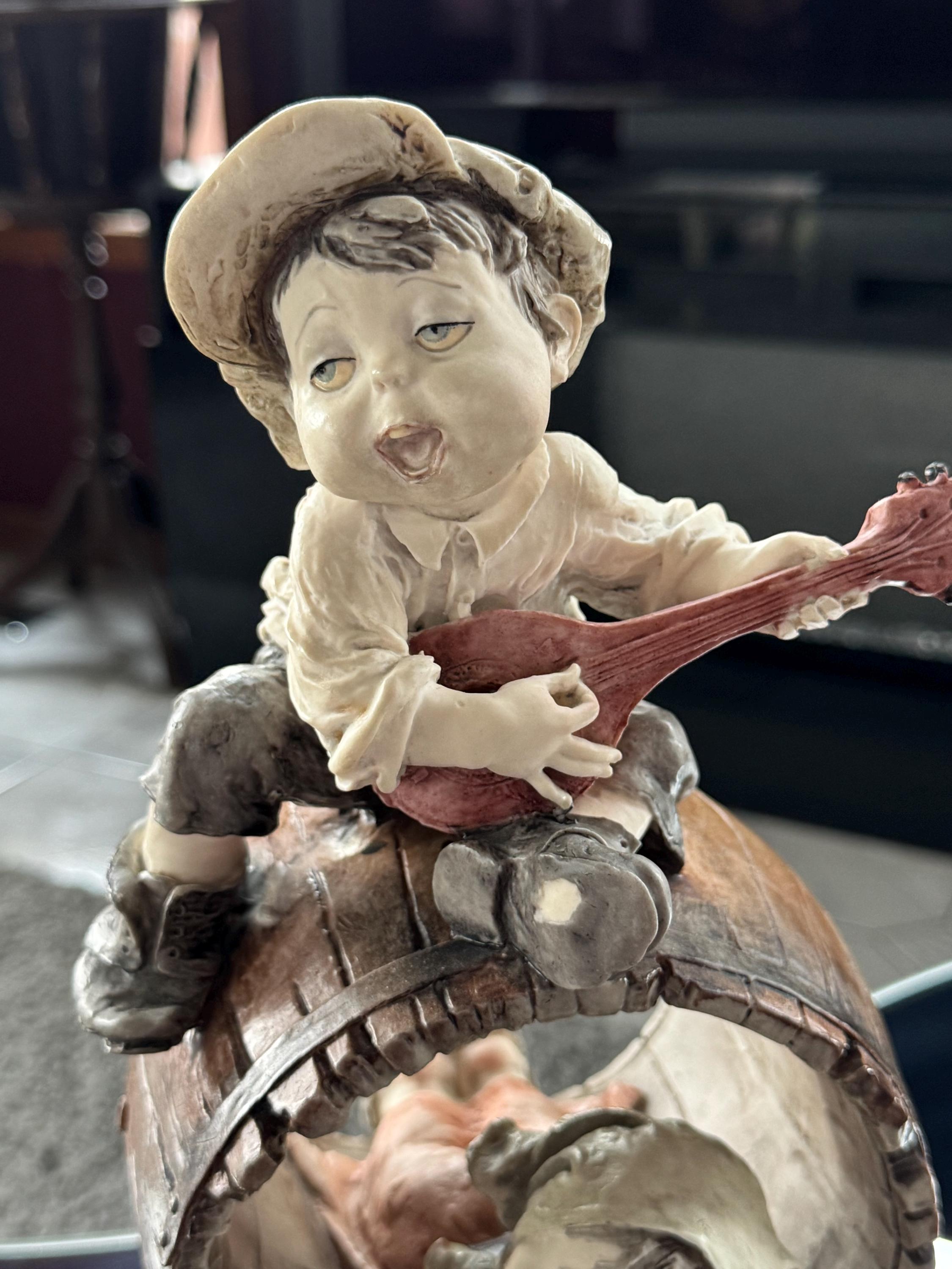 Giuseppe Armani Sculpture: Gulliver's World Barrel Series, Vintage