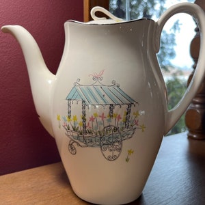 Wózek na kwiaty do kawy Johnson Brothers England Platinum Trimmed Vintage
